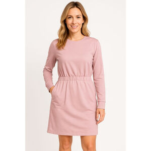 Women’s Long Sleeve Sweatshirt Dress – Pink – Size L – NWT